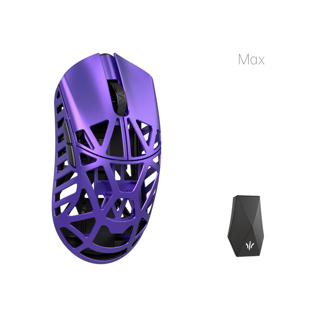 WLMOUSE Beast X Max Magnesium Gaming Mouse Side Slits Purple