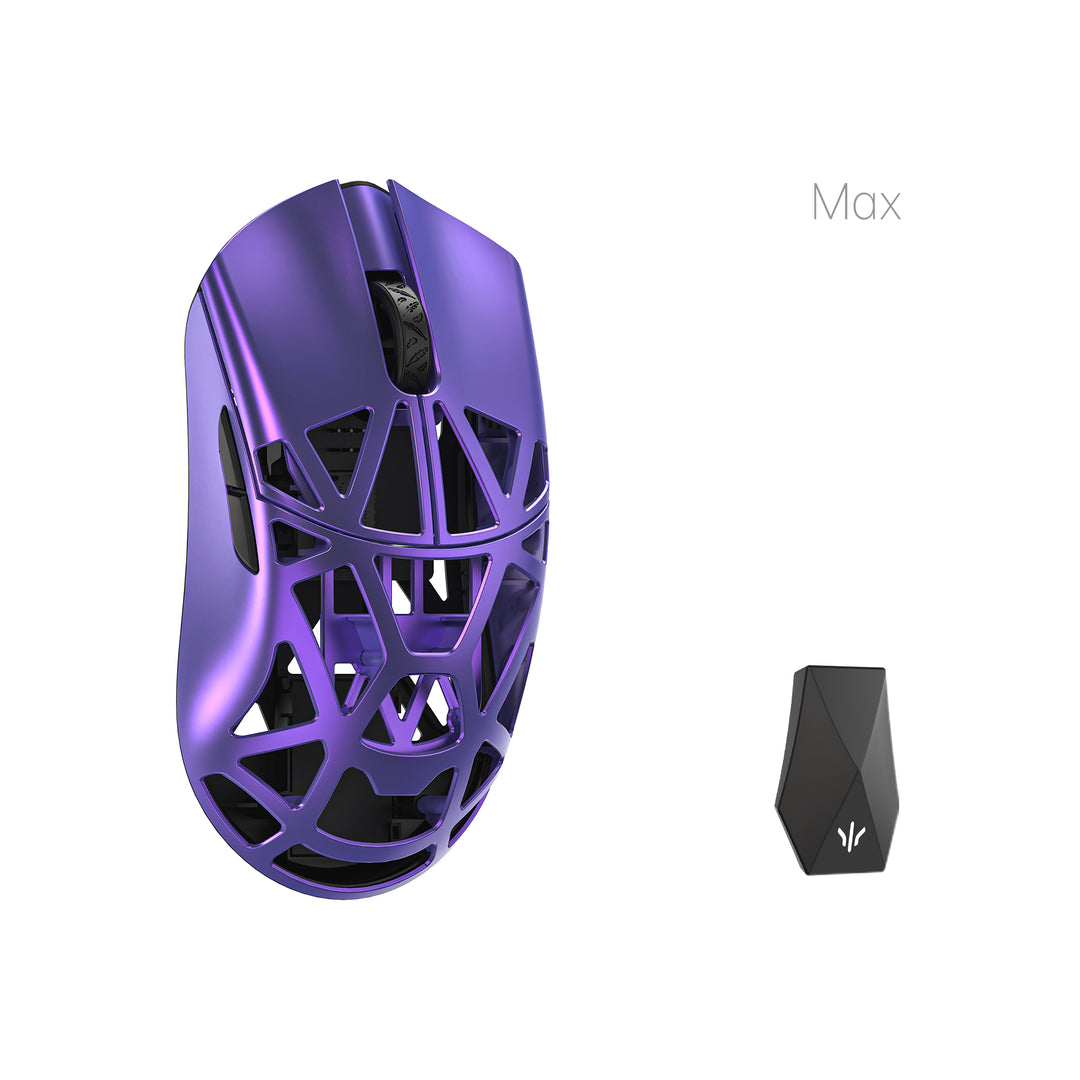 WLMOUSE Beast X Max Magnesium Gaming Mouse Solid Side Purple