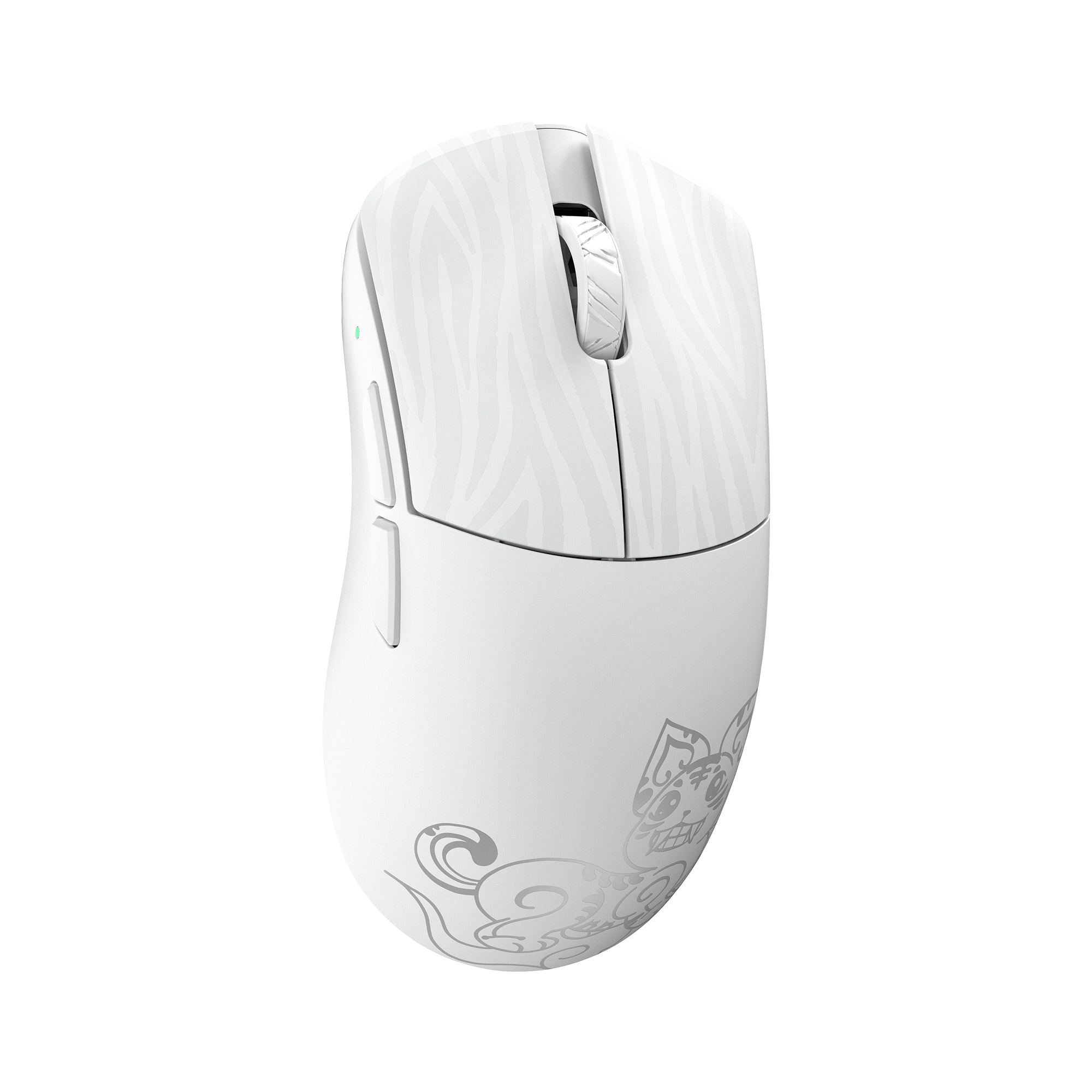 Huan M × Xi'an Museum Limited Edition Magnesium Alloy Gaming Mouse - White / Silver